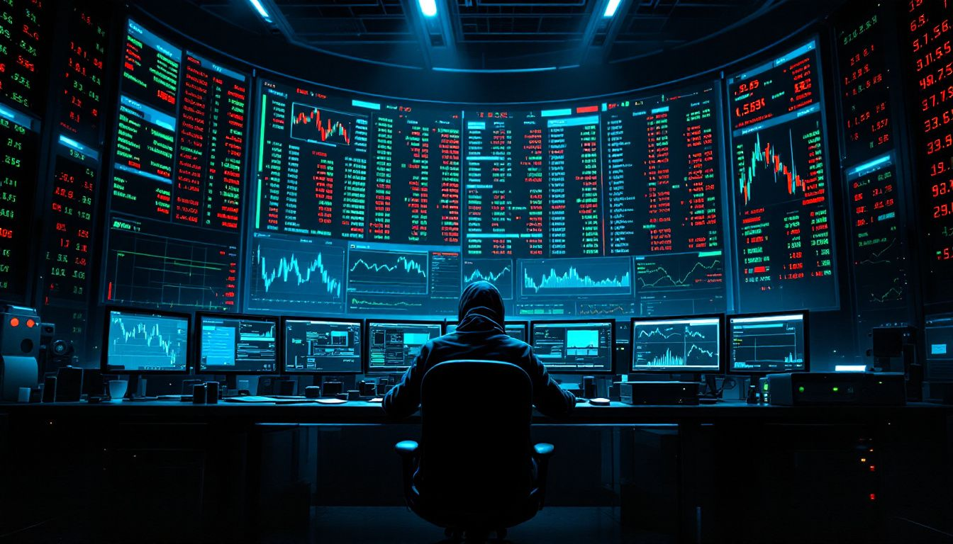 A visual representation of the U.S. Treasury markets, showcasing financial graphs and trading activities.